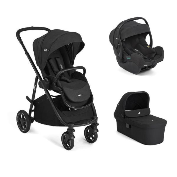 Poussette trio Versatrax + siège auto i-Gemm 3 + nacelle Ramble XL Raven