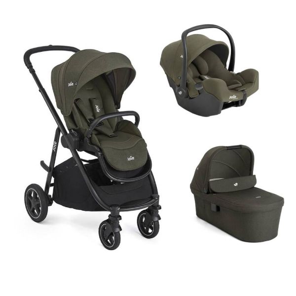 Poussette trio Versatrax + siège auto i-Snug 2 + nacelle Ramble XL Fern