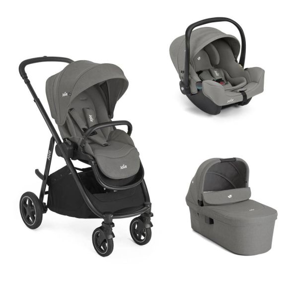 Poussette trio Versatrax + siège auto i-Snug 2 + nacelle Ramble XL Quartz