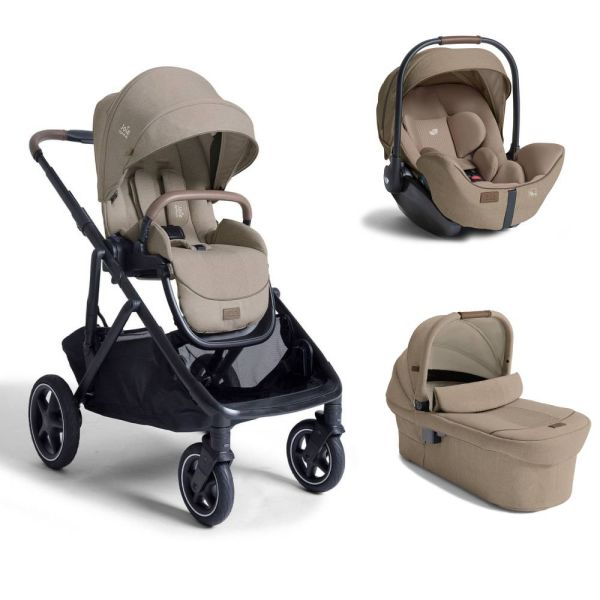 Poussette trio Versiti + siège auto i-Level Pro + nacelle Ramble XL Signature Sandstone beige