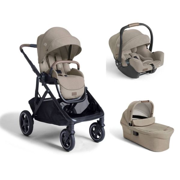 Poussette trio Versiti + siège auto i-Starter + nacelle Ramble XL Sandstone