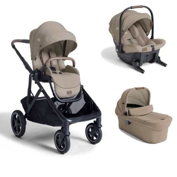 Poussette trio Versiti + siège auto Sprint + nacelle Ramble XL Signature Sandstone beige