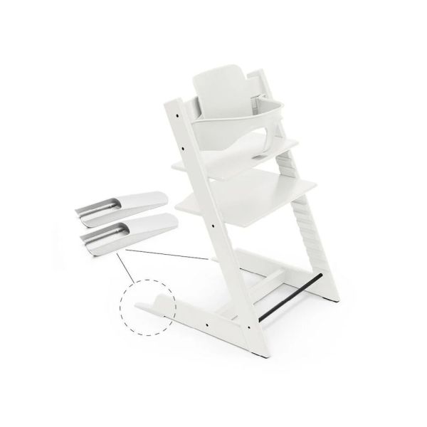 Pack Chaise haute Tripp Trapp blanc et son Baby Set offert