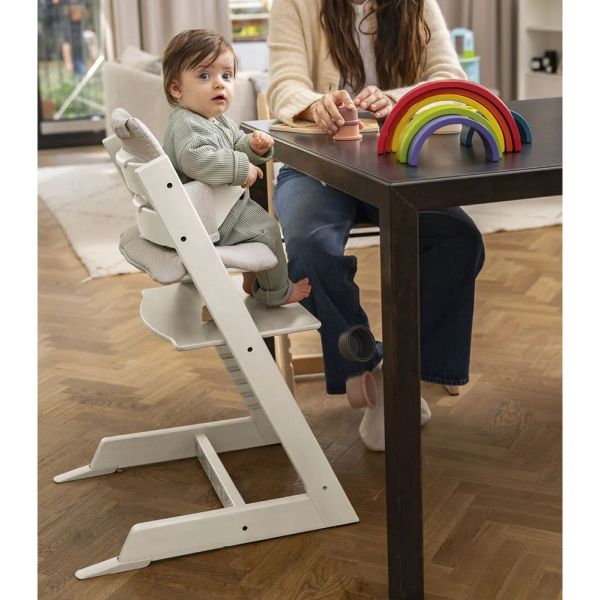 Pack Chaise haute Tripp Trapp blanc et son Baby Set offert
