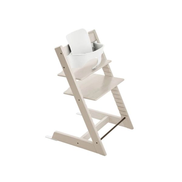 Pack Chaise haute Tripp Trapp Blanchi et son Baby Set offert
