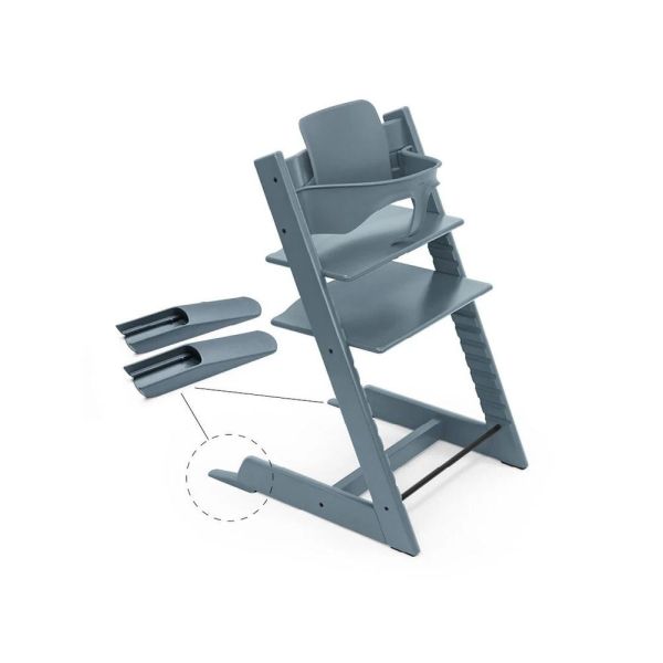Pack Chaise haute Tripp Trapp Bleu Fjord et son Baby Set offert
