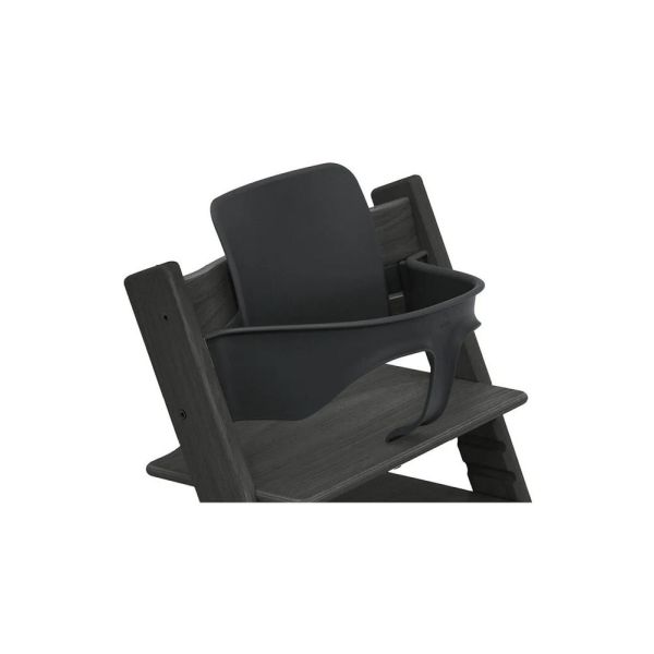 Pack Chaise haute Tripp Trapp chêne Noir et son Baby Set offert