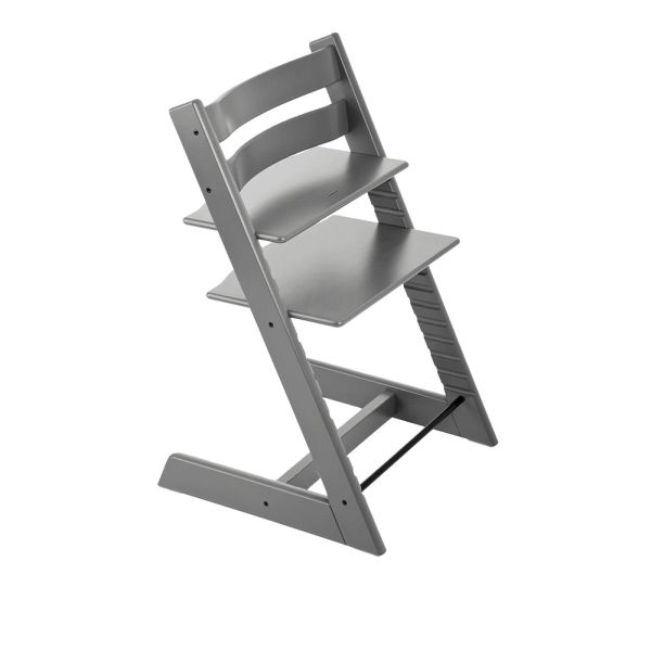 Pack Chaise haute Tripp Trapp Gris tempête et son Baby Set offert