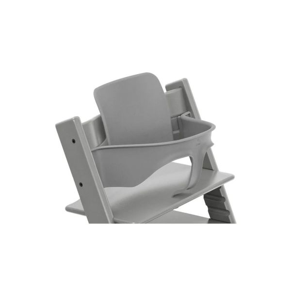 Pack Chaise haute Tripp Trapp Gris tempête et son Baby Set offert