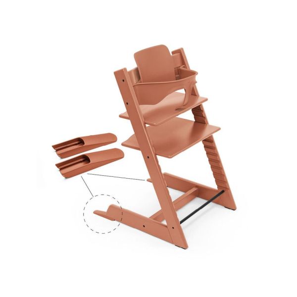 Pack Chaise haute Tripp Trapp Terracotta et son Baby Set