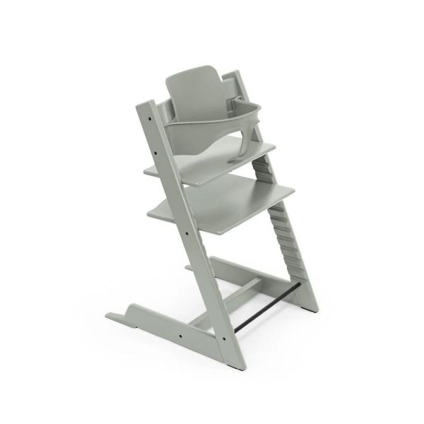 Pack Chaise haute Tripp Trapp Vert glacier et son Baby Set offert