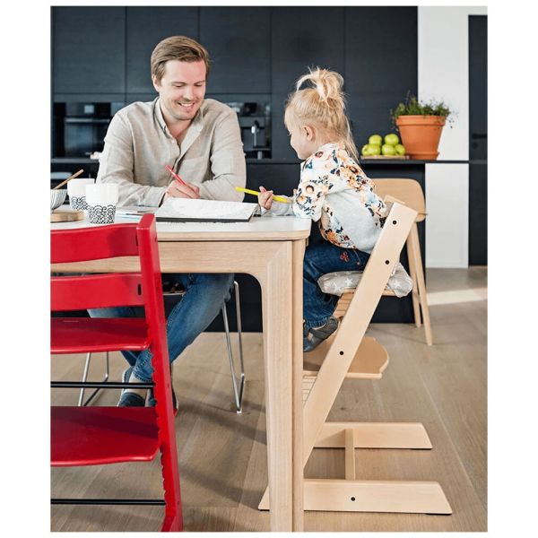 Pack Chaise haute Tripp Trapp Naturel et son Baby Set offert
