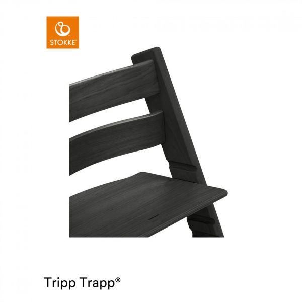 Pack chaise haute Tripp Trapp chêne + baby set + tablette Noir