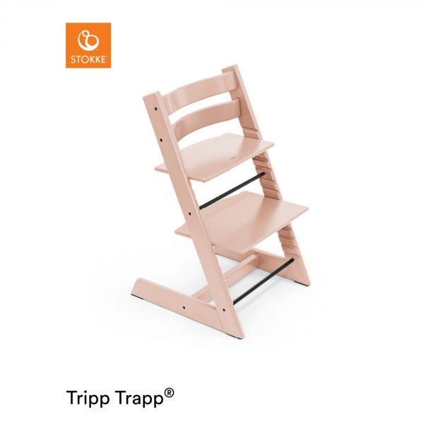Pack chaise haute Tripp Trapp + baby set + tablette Rose