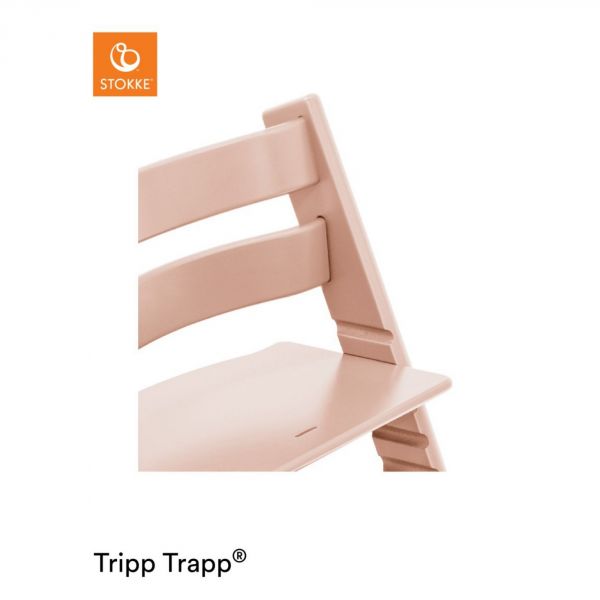 Pack chaise haute Tripp Trapp + baby set + tablette Rose