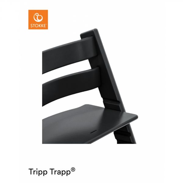 Pack chaise haute Tripp Trapp + baby set + tablette Noir