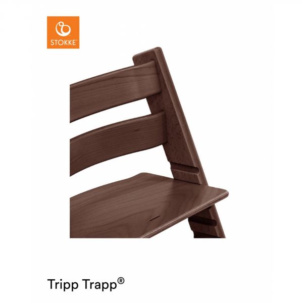 Pack chaise haute Tripp Trapp + baby set + tablette noyer