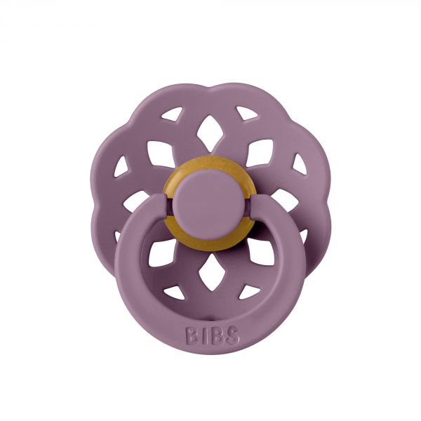 Pack de 2 sucettes Bohème Caoutchouc 0-6 mois Fossil Grey et Mauve