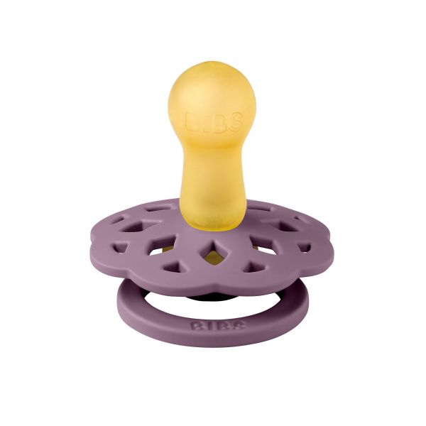 Pack de 2 sucettes Bohème Caoutchouc 6 mois+ Fossil Grey et Mauve