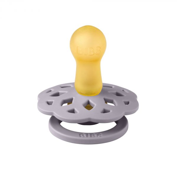 Pack de 2 sucettes Bohème Caoutchouc 6 mois+ Fossil Grey et Mauve