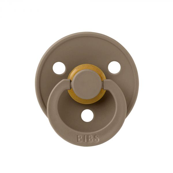 Pack de 2 sucettes Colour Caoutchouc 0-6 mois Ivory et Dark Oak