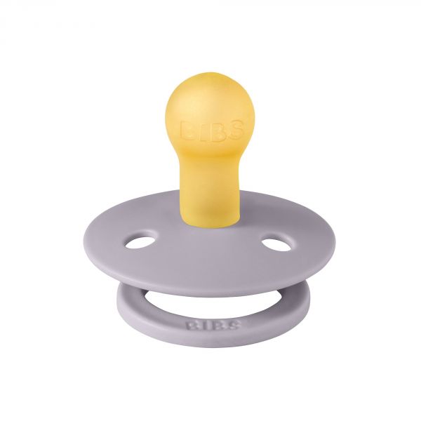 Pack de 2 sucettes Colour Caoutchouc 0-6 mois Fossil Grey et Mauve