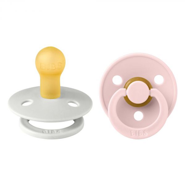 Pack de 2 sucettes Colour Caoutchouc 0-6 mois Haze et Blossom
