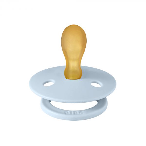 Pack de 2 sucettes Colour Caoutchouc symétrique 0-6 mois Baby Blue et Petrol