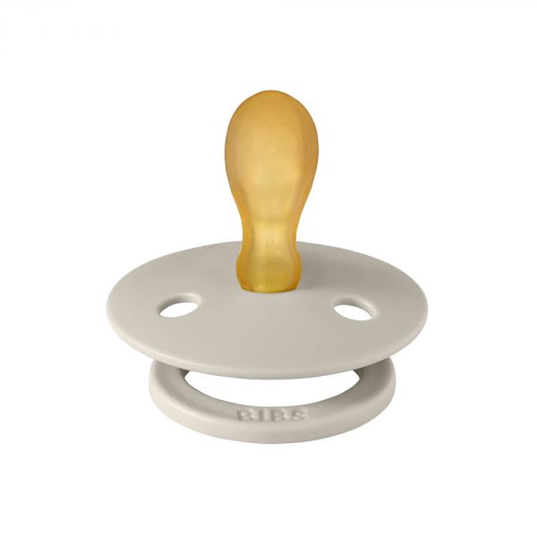 Pack de 2 sucettes Colour Caoutchouc symétrique 0-6 mois Sand et Iron