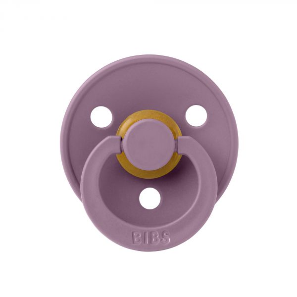 Pack de 2 sucettes Colour Caoutchouc 6 mois+ Fossil Grey et Mauve