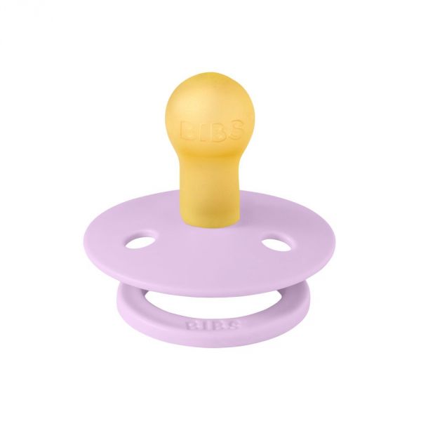 Sucettes Colour caoutchouc naturel (6/18 mois) Jaune sunshine/Violet sky - Pack de 2