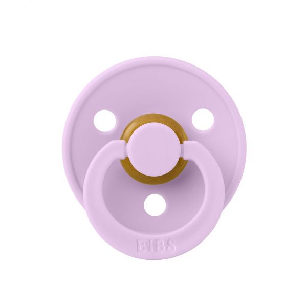 Sucettes Colour caoutchouc naturel (6/18 mois) Jaune sunshine/Violet sky - Pack de 2