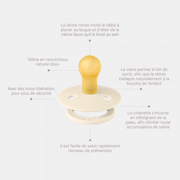 Pack de 2 sucettes Colour Caoutchouc Liberty 6 mois+ Chamomile lawn et Pine mix