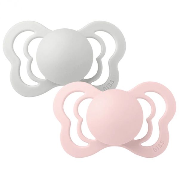 Sucettes Couture taille 2 Haze / Blossom - Pack de 2
