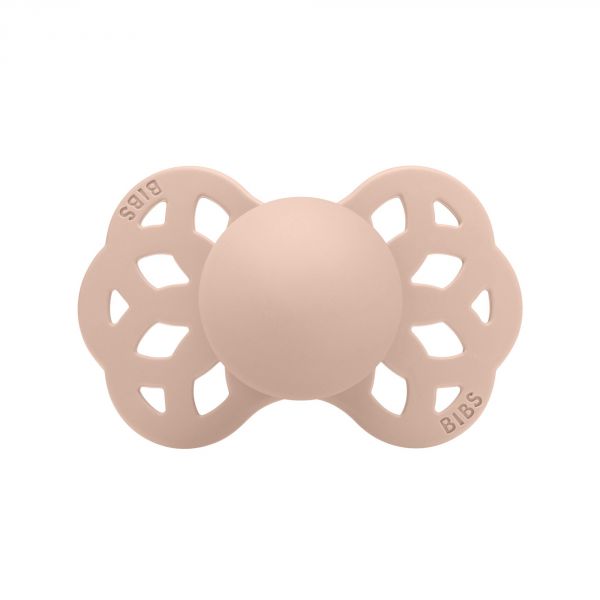 Pack de 2 sucettes Infinity Silicone anatomique 0-6 mois Ivory et Blush