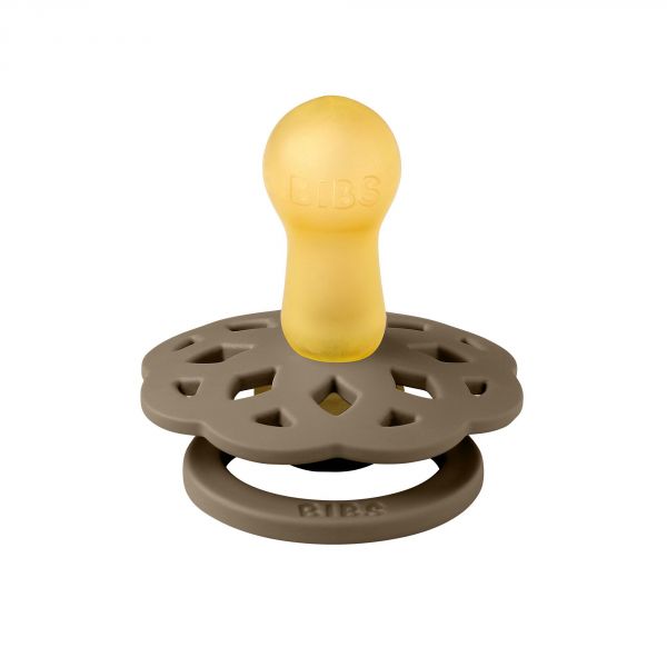 Pack de 2 sucettes Bohème Caoutchouc 6 mois+ Vanilla et Dark Oak