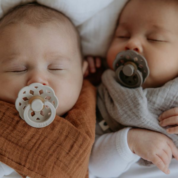 Pack de 2 sucettes Bohème Caoutchouc 6 mois+ Sage et Cloud