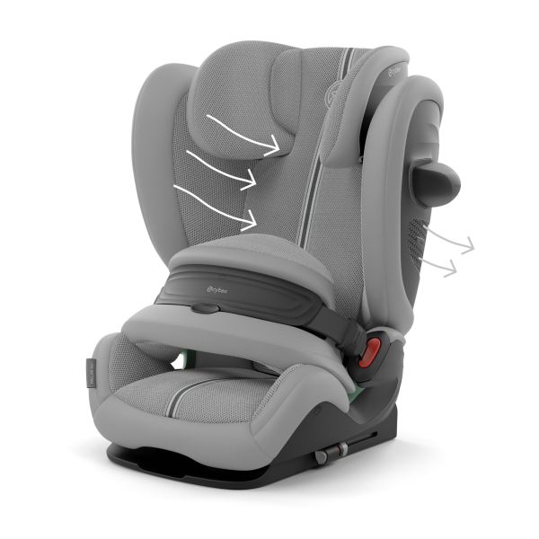 Siège auto évolutif Pallas G3 i-Size Tissu Plus Stone Grey
