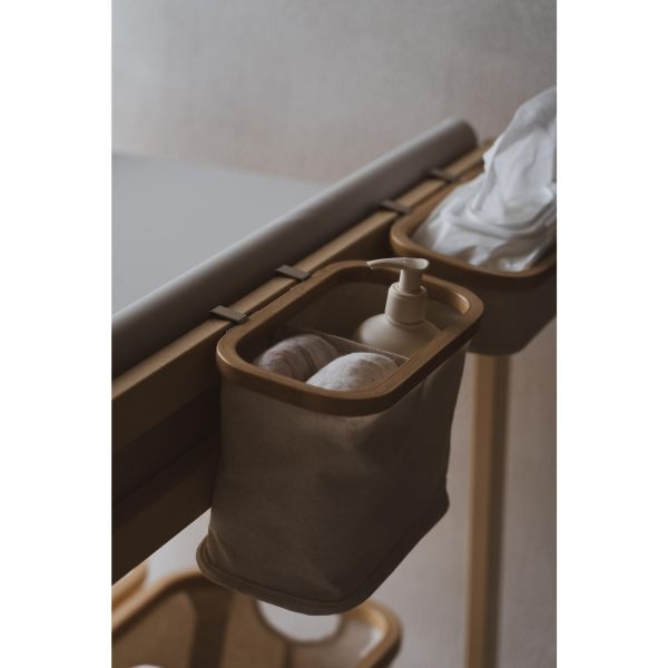 Panier suspendu pour table à langer 22 x 12 cm - Nat / Beige