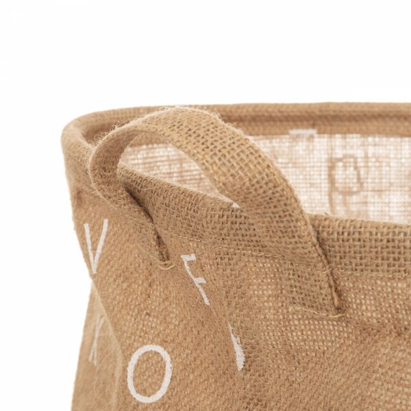 Panier de rangement H50 cm Alphabet jute