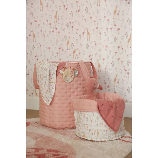 Panier de commode rond petit - Blooming Safari