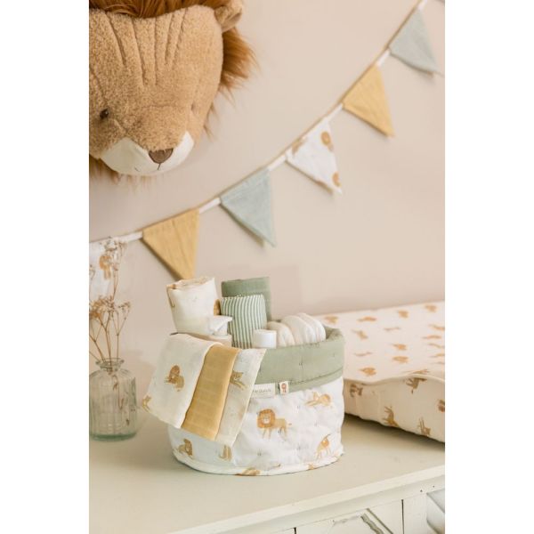 Panier de commode rond petit - Safari Leo
