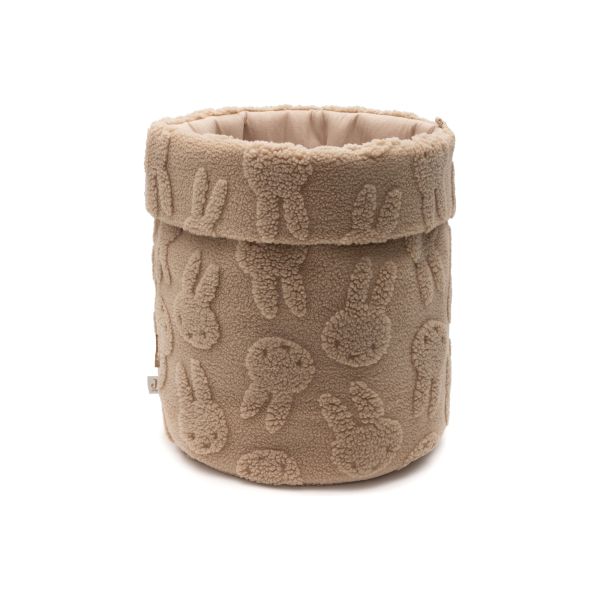 Panier de rangement 35 x 30 cm Miffy Jacquard Teddy Biscuit