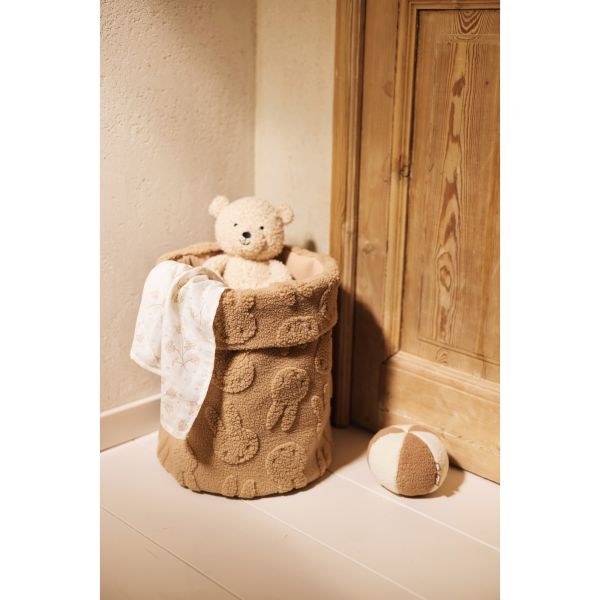 Panier de rangement 35 x 30 cm Miffy Jacquard Teddy Biscuit