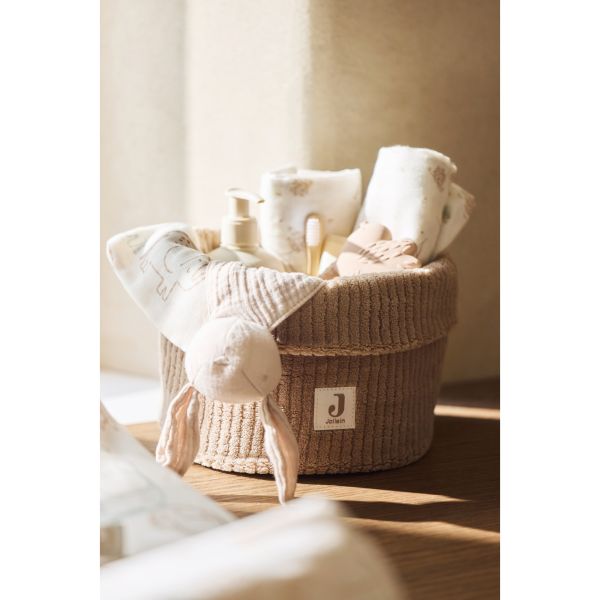 Panier de rangement 14 x 18 cm Cloudy Rib Milky Coffee