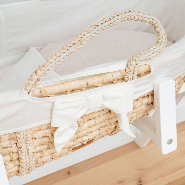 Couffin panier Moise Natural + Matelas + Habillage Jersey écru