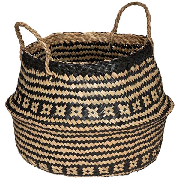 Panier de rangement pliable en osier