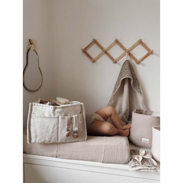 Panier de rangement pour couches 100% Lin