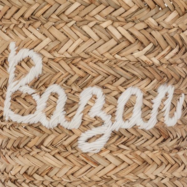 Panier de rangement en roseau Bazar