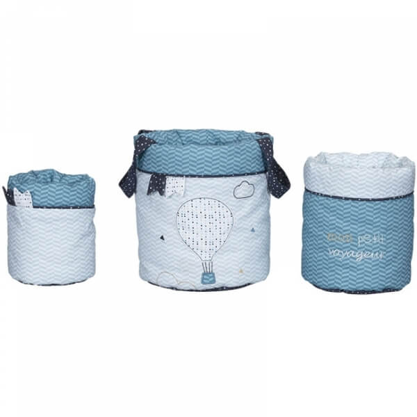 Lot de 3 paniers de rangement Lazare